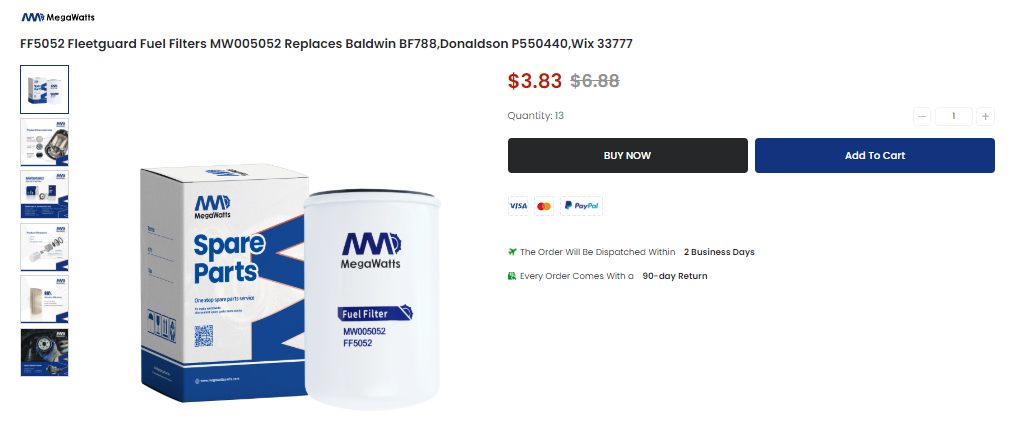 Megawatts Replacement Parts