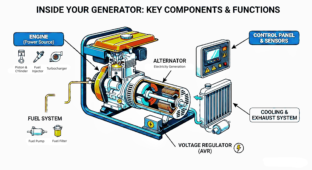 Key Components Inside Your Generator Key Components Inside Your Generator