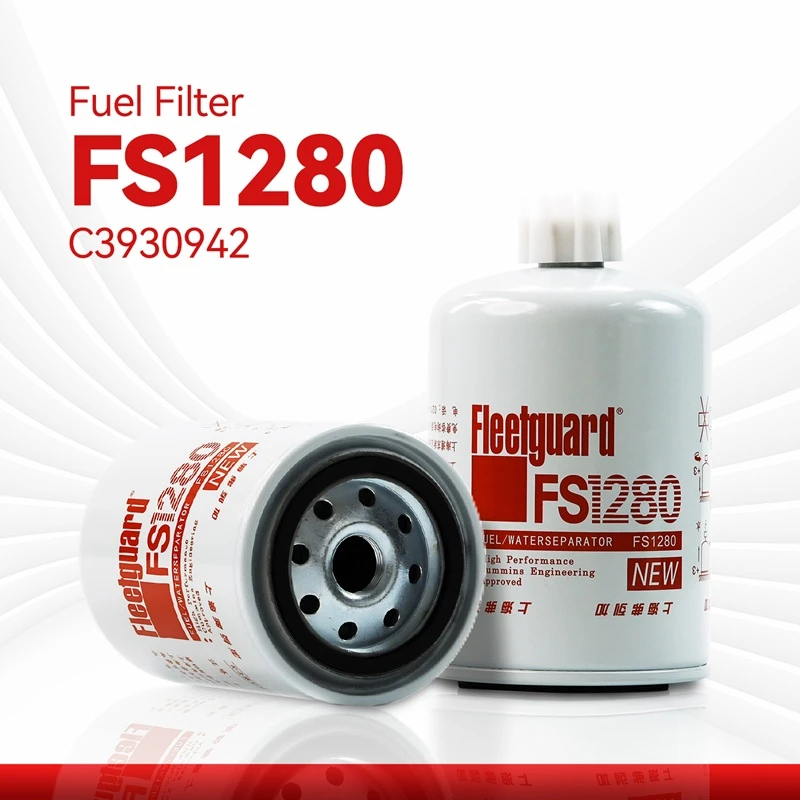 FS1280 Fleetguard Fuel Water Separator Compatible with Cummins 6B5.9