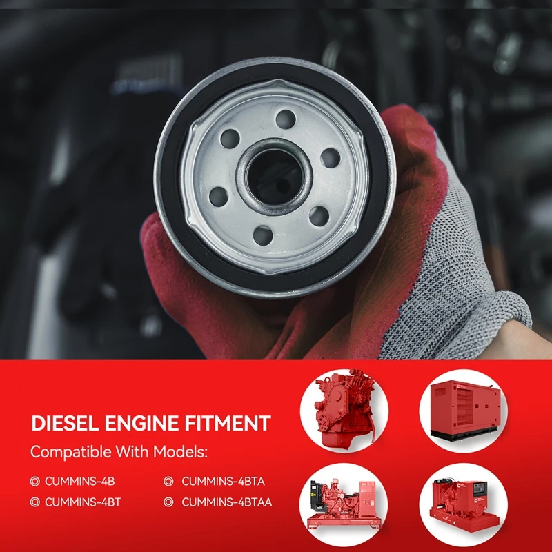 LF3345 Fleetguard Oil Filter Compatible with Cummins 4BT3.9-G, B3.9