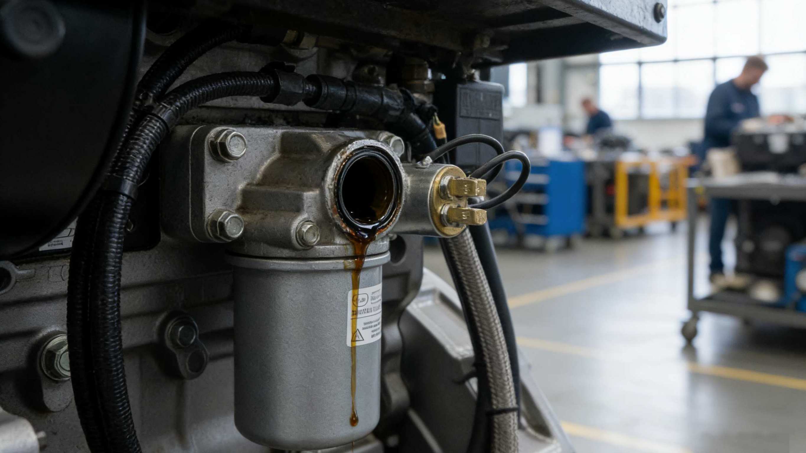 Inspect for Leaks and Oil Quality