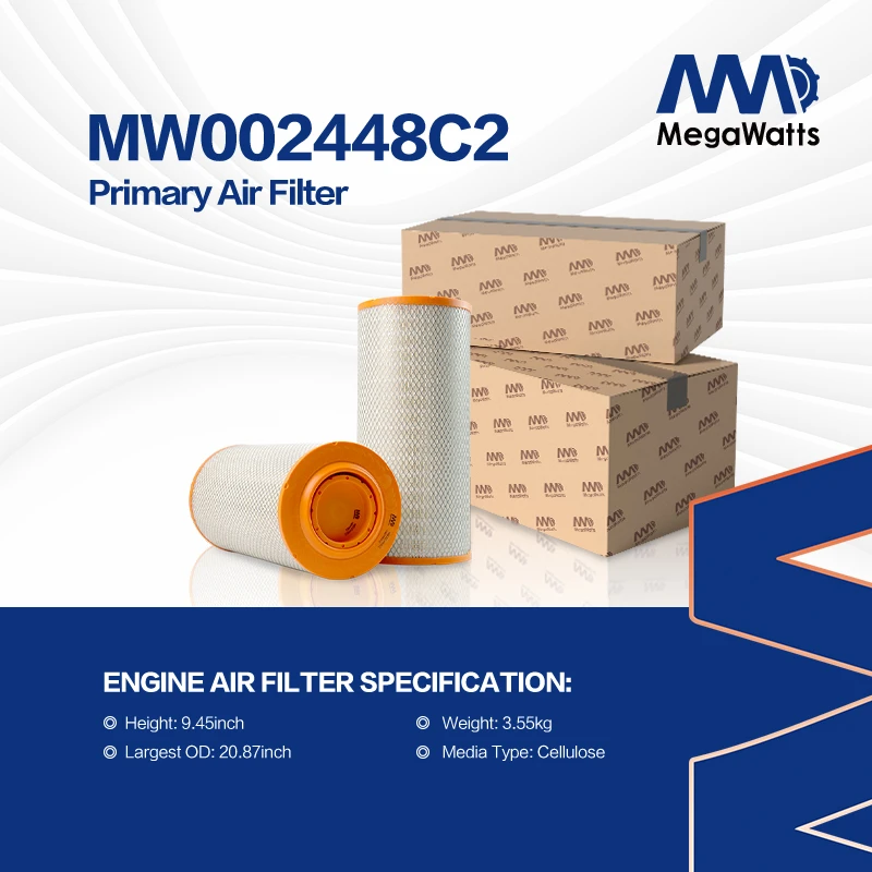 KW2448C2 Cummins Air Filter MW002448C2 Applied with Cummins Generator Drive Engine 6LTAA8.9-G