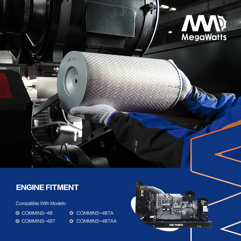 KW1524 Cummins Air Filter MW001524 Compatible with Cummins Engine 4B3.9-G1/6BT5.9-G2,Fit For Cummins 4938598 K14900D,Fit For Fleetguard AF4327