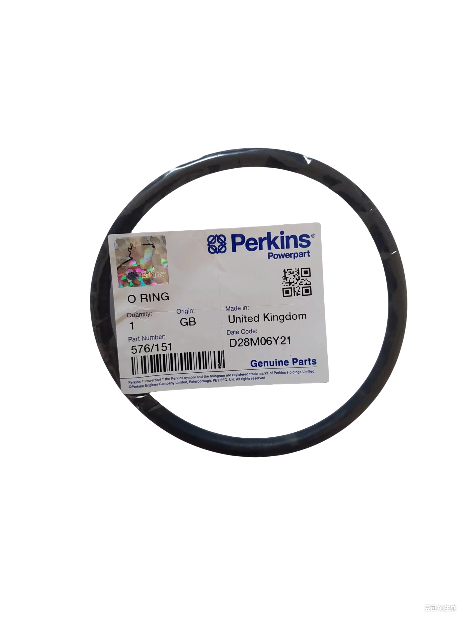 576/151 Perkins O Seal is Compatible with Perkins 4006TESI; 4006TRS Engine
