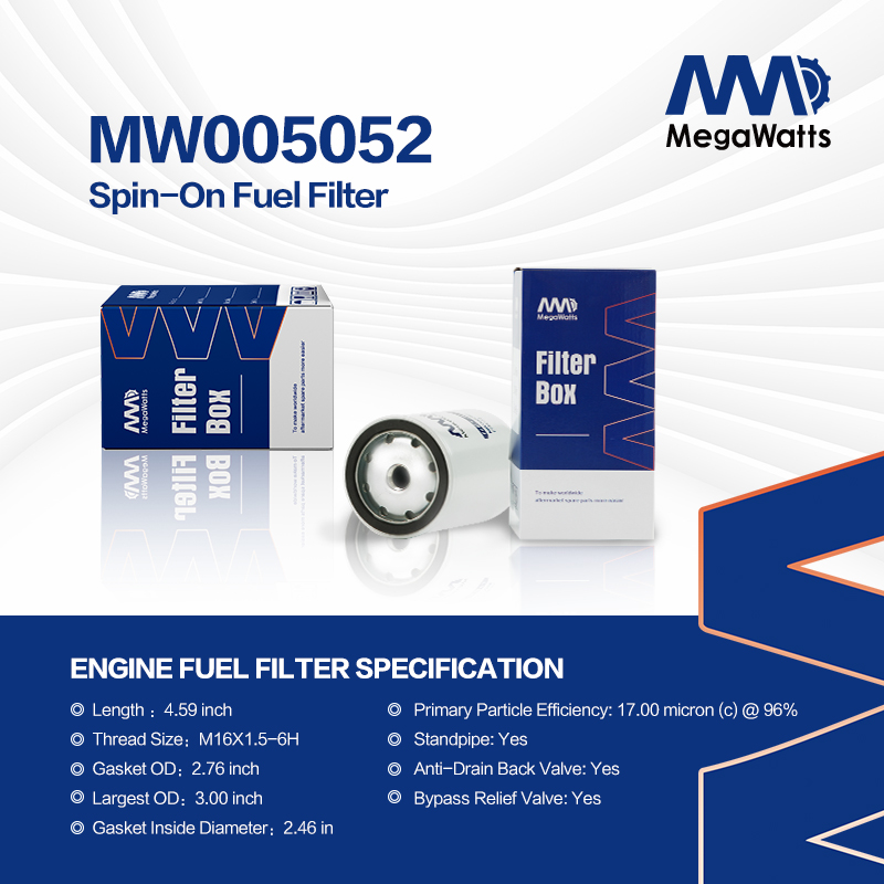 FF5052 Cummins Fuel Filter MW005052 Replaces Baldwin BF788,Donaldson P550440,Wix 33777