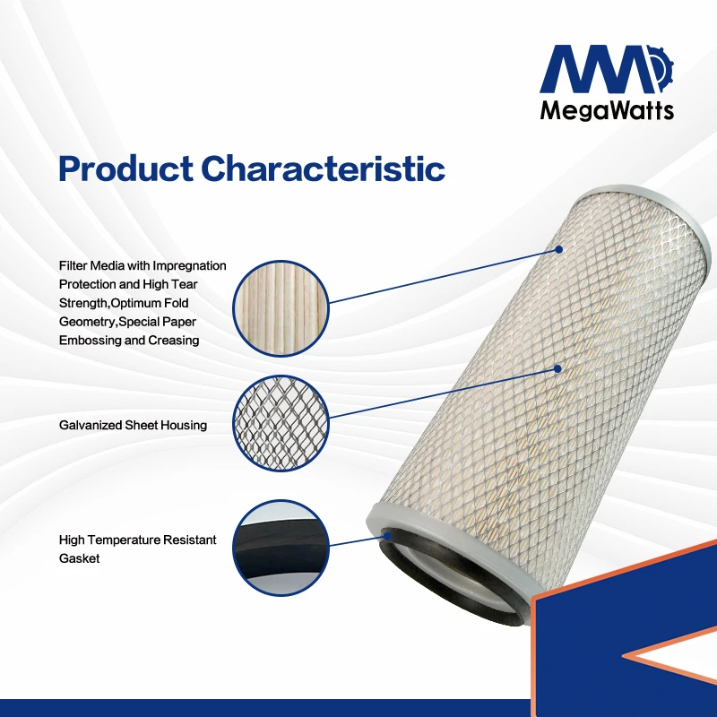 KW1638 Fleetguard Air Filter MW001638 Compatible with Cummins Engine Filter Parts