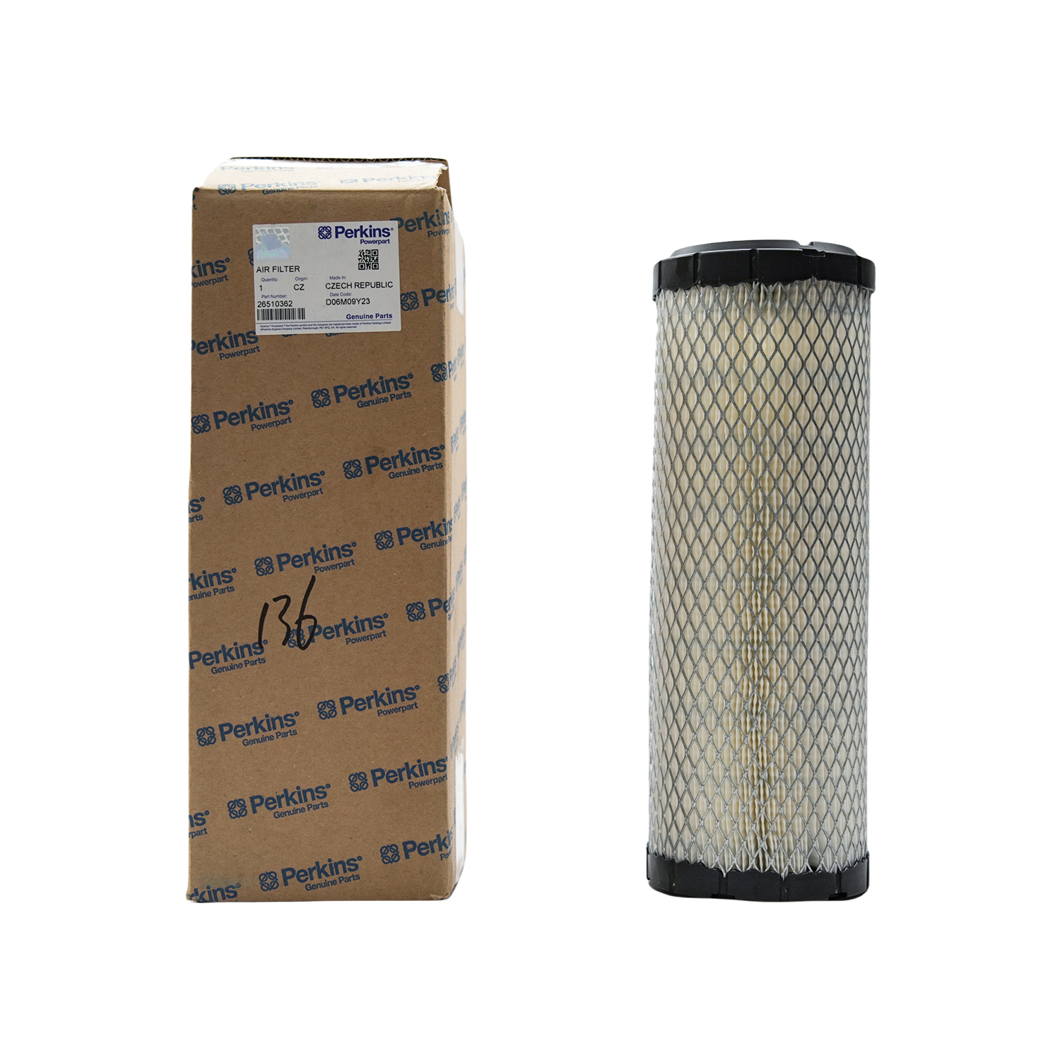 26510362 Perkins Engine Air Filter (P772578, RS3954, AF25539) MW0026510362 Compatible with Perkins Engine