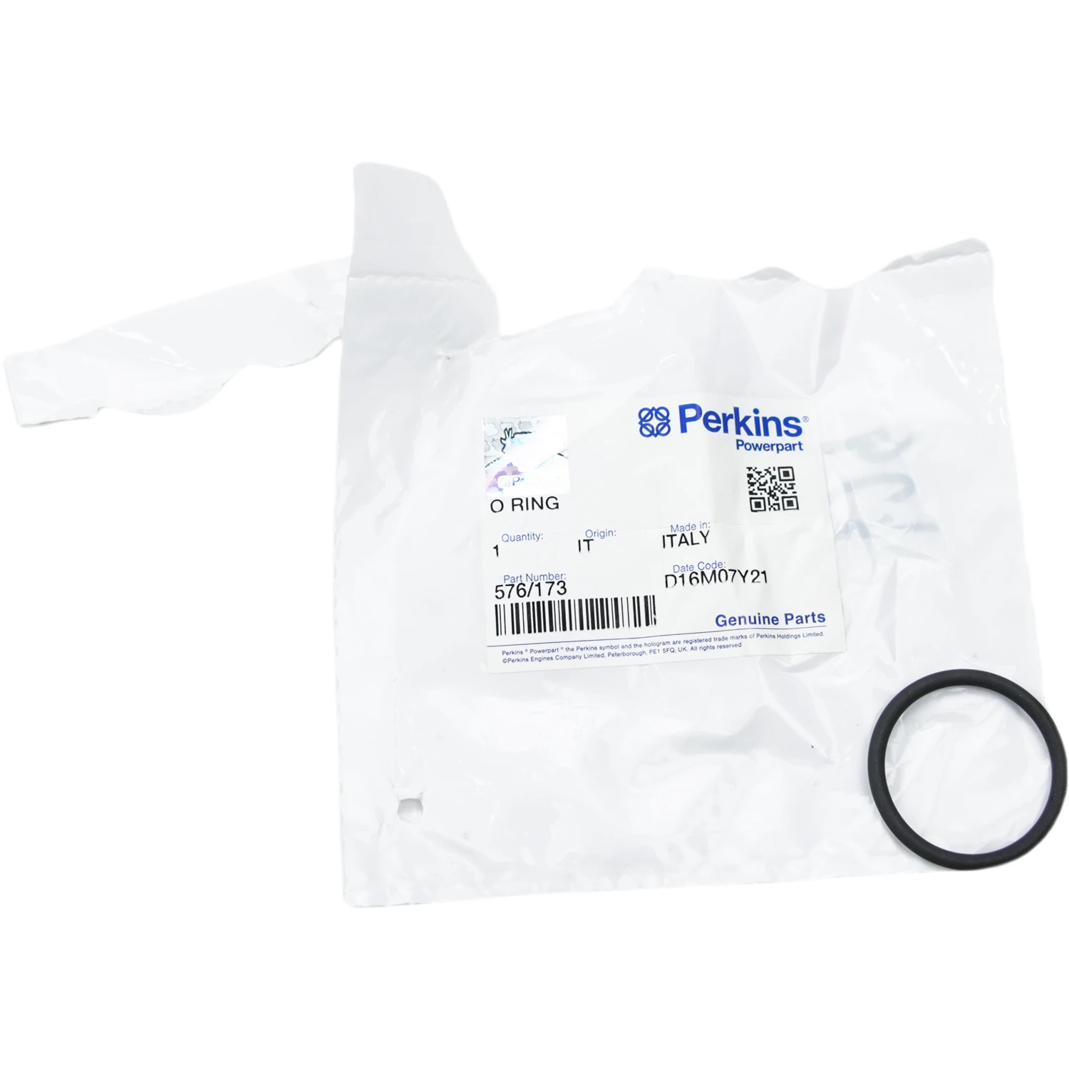 576/173 Perkins O Seal is Compatible with Perkins 4006TESI; 4006TRS Engine