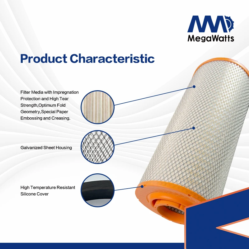 KW2448C2 Cummins Air Filter MW002448C2 Applied with Cummins Generator Drive Engine 6LTAA8.9-G