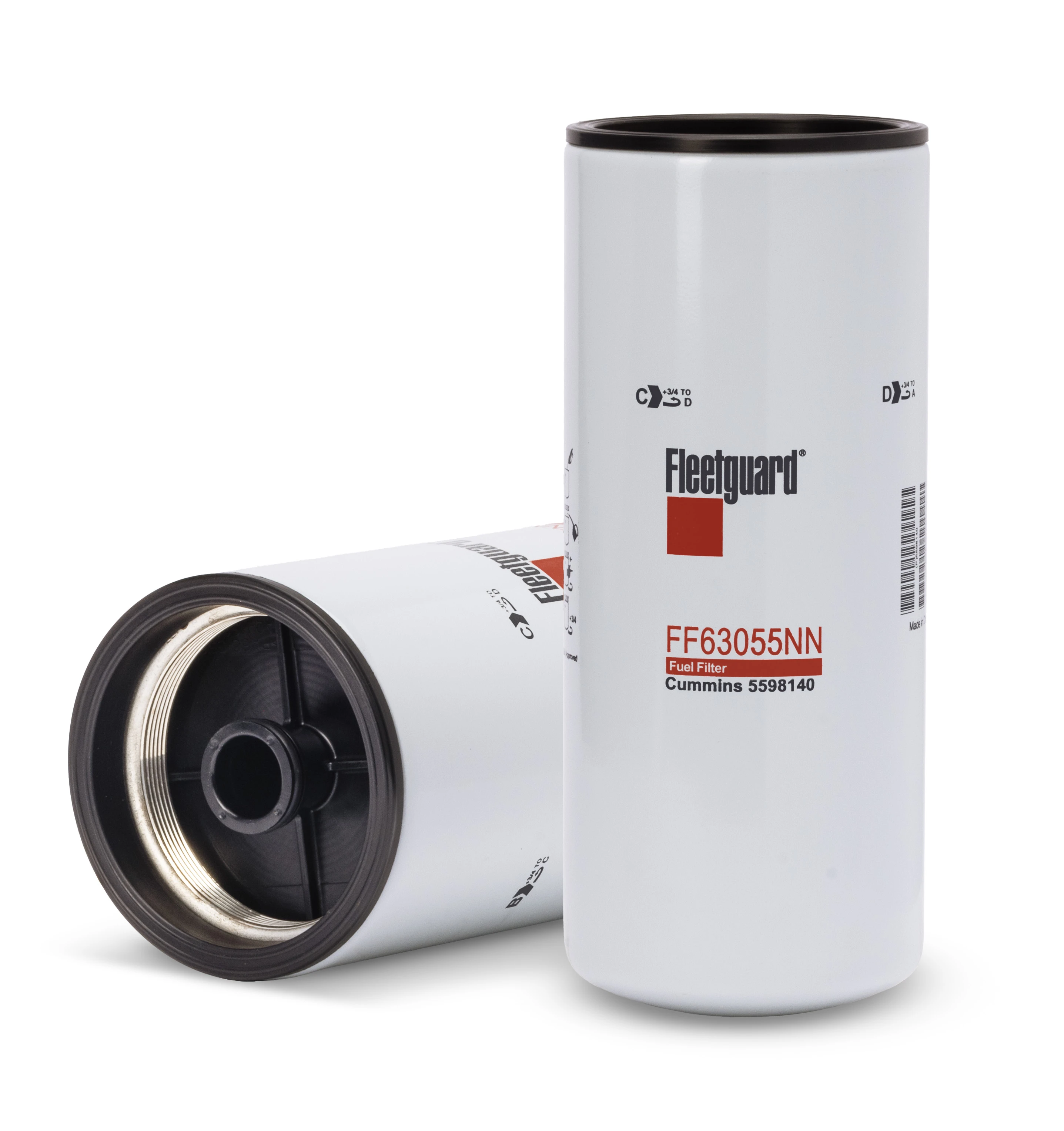 FF63055NN Fleetguard Fuel Filter Compatible with Cummins Diesel Engine