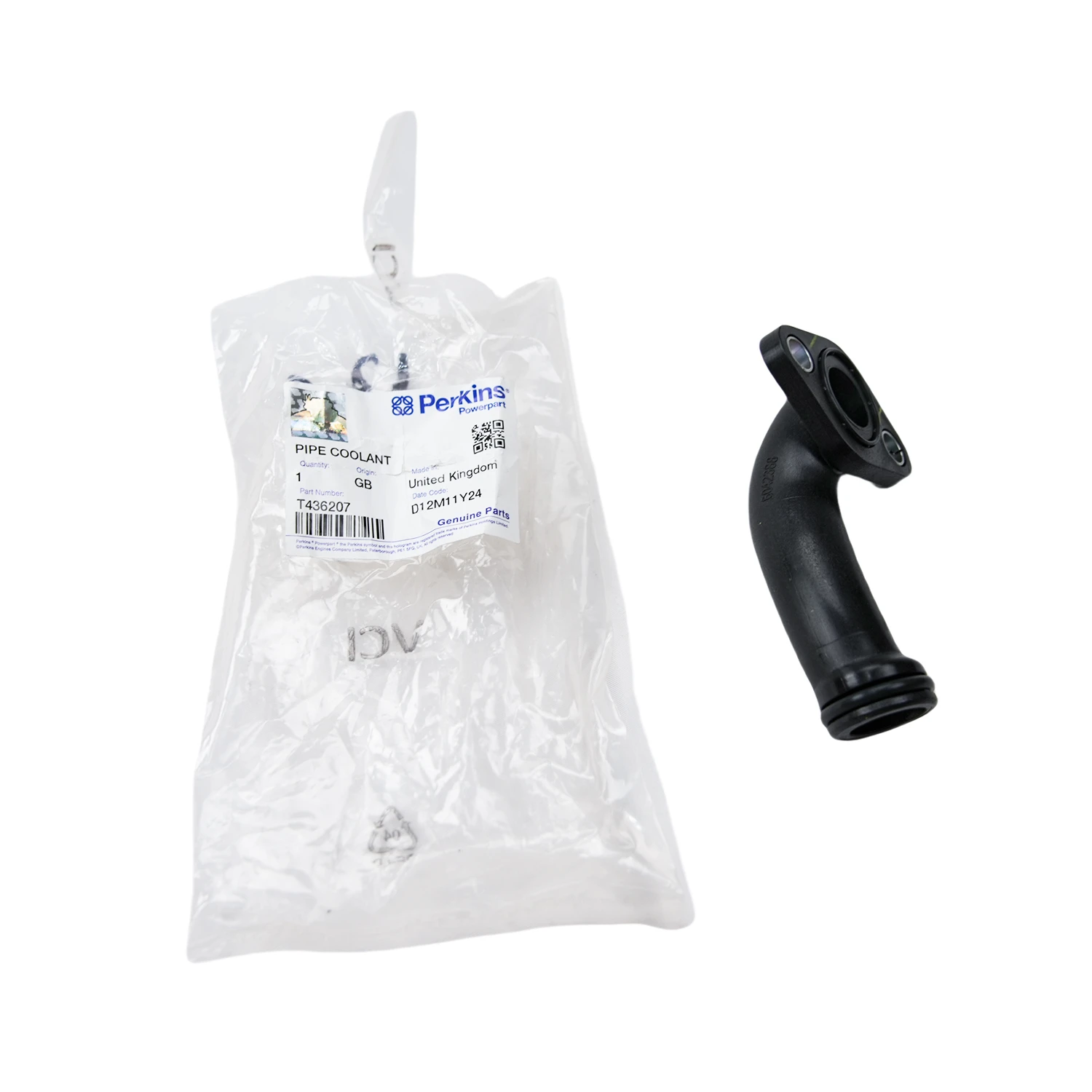 T436207 Perkins Pipe Coolant for 1104D-44T,1104D-44TA,1104D-E44T